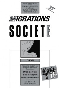 Migrations Société, vol. 25, n° 146, mars - avril 2013